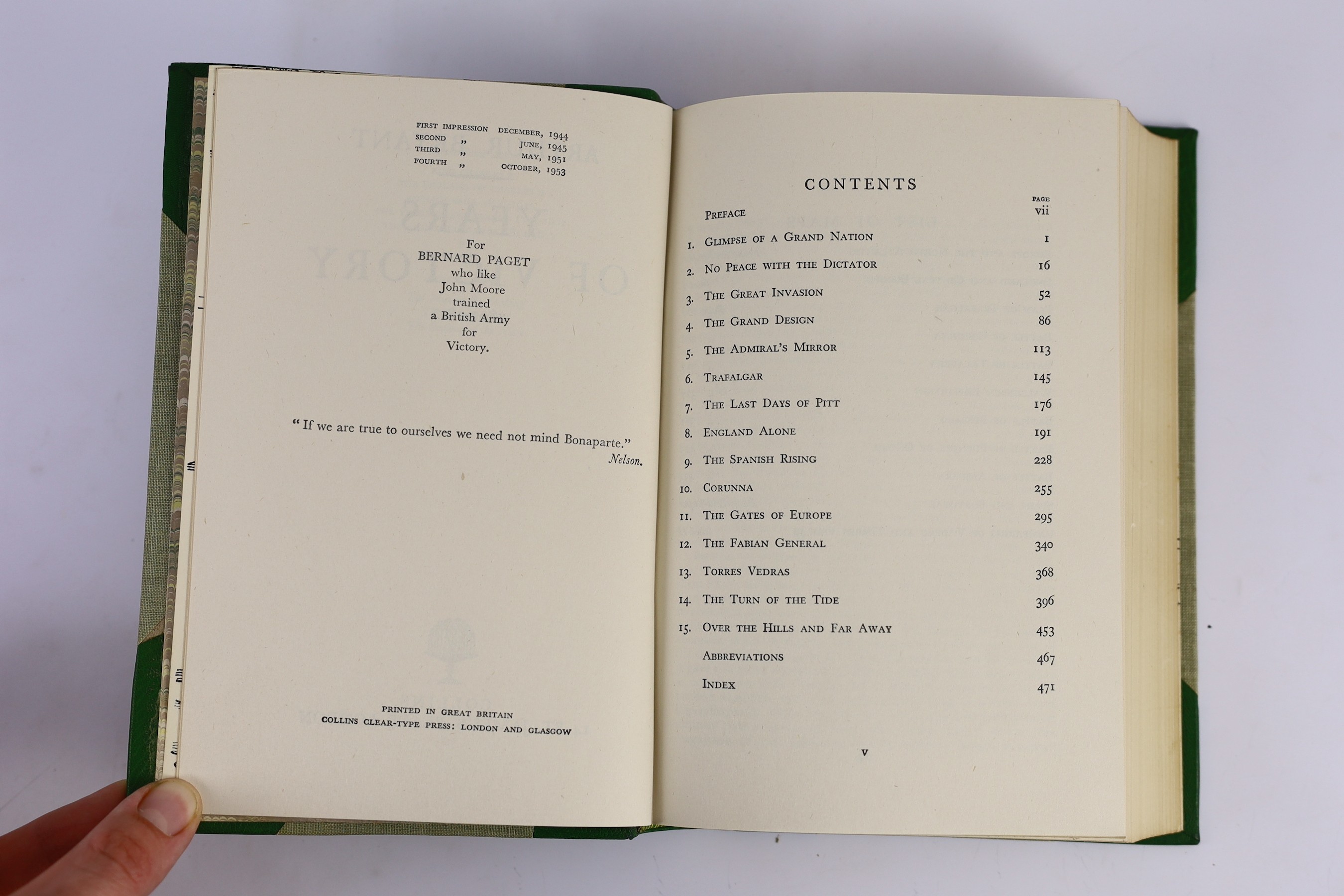 Bryant, Sir Arthur - The Story of England: Makers of the Realm; and also (same author) - The Years of Endurance ..., The Years of Victory ...; The Age of Elegance...; English Saga ... some with e/p. maps